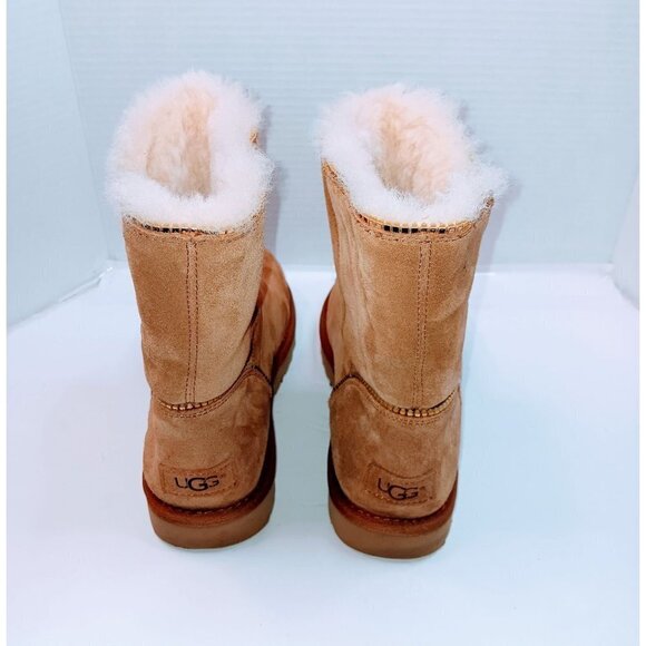 UGG Women's Chestnut Florence Zipper Suede Boots - Picture 6 of 7